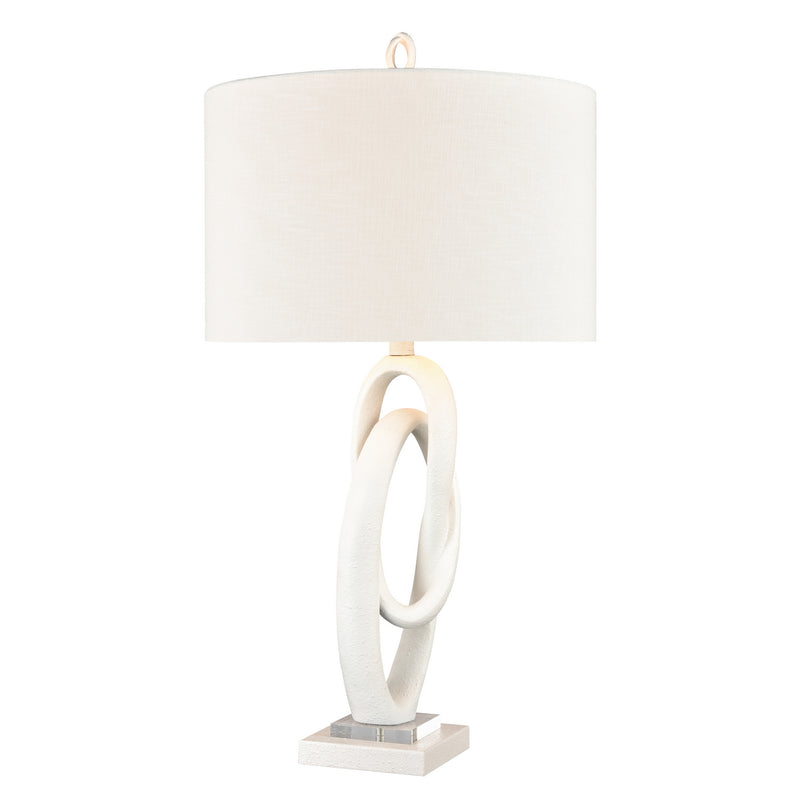 ELK Home H0019-8064 One Light Table Lamp, Matte White Finish-LightingWellCo