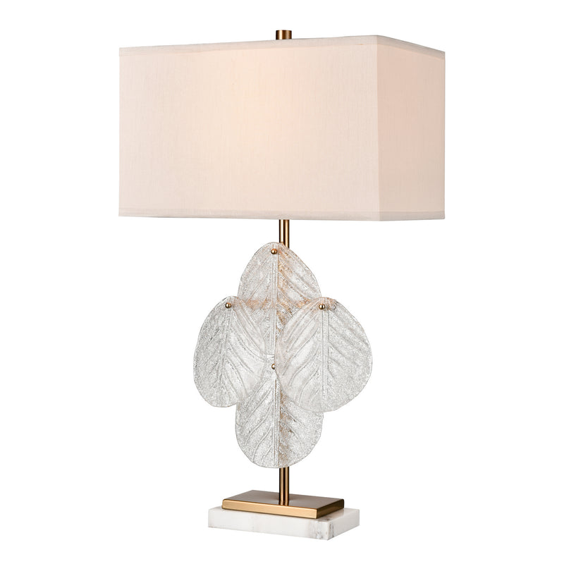 ELK Home H0019-8550 One Light Table Lamp, Satin Brass Finish-LightingWellCo