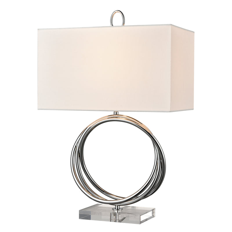 ELK Home H0019-8557 One Light Table Lamp, Chrome Finish-LightingWellCo