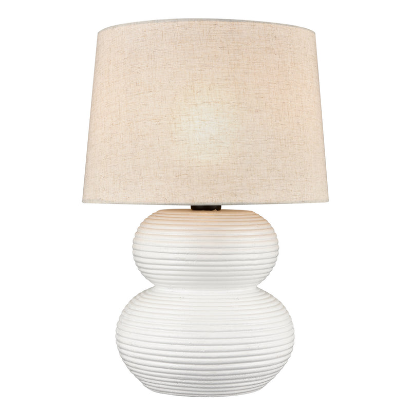 ELK Home H0019-8561 One Light Table Lamp, Matte White Finish-LightingWellCo