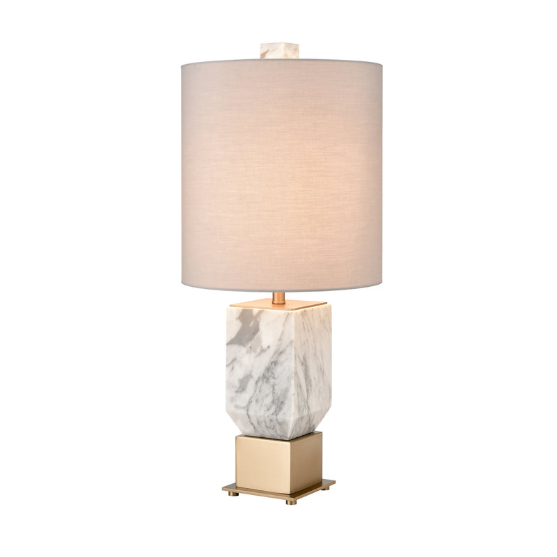 ELK Home H0019-9597 One Light Table Lamp, White Finish-LightingWellCo