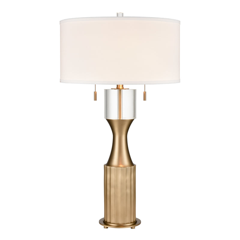ELK Home H0019-9600 Two Light Table Lamp, Brass Finish-LightingWellCo