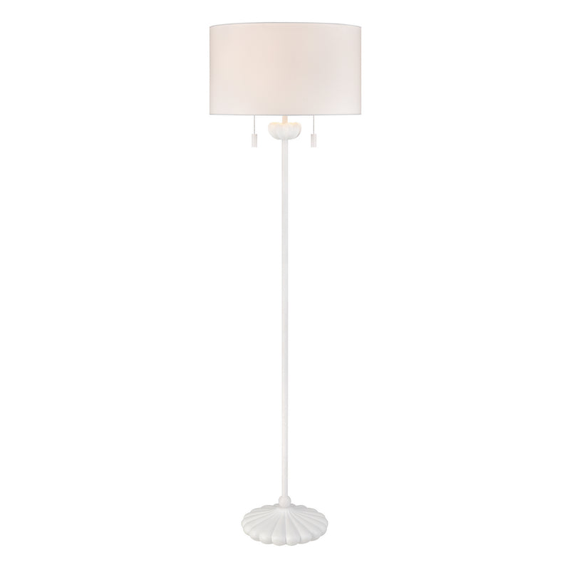 ELK Home H0019-9608 Two Light Floor Lamp, White Finish-LightingWellCo