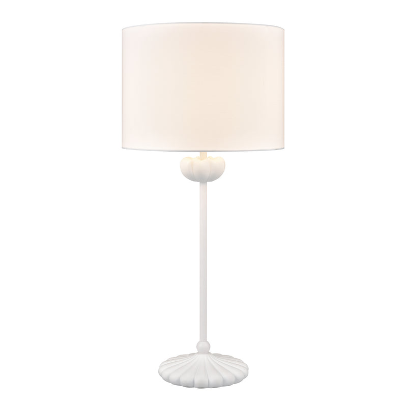 ELK Home H0019-9610 One Light Table Lamp, White Finish-LightingWellCo