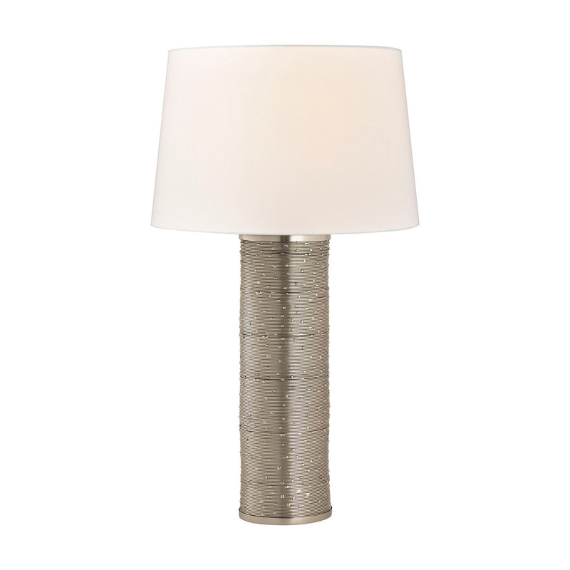 ELK Home H0809-7641 One Light Table Lamp, Satin Nickel Finish-LightingWellCo