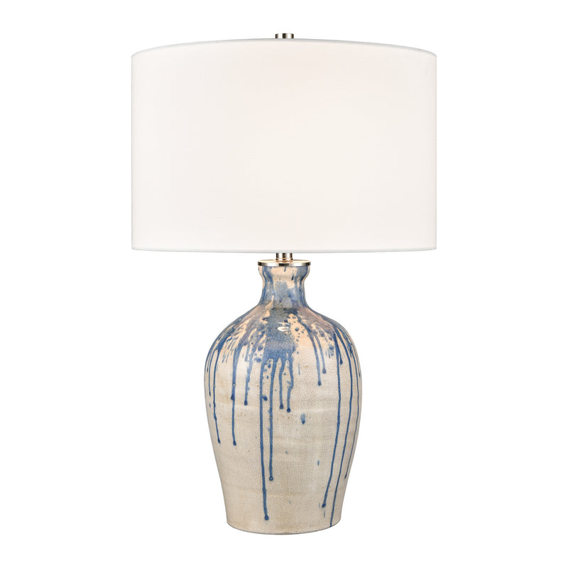 ELK Home H0019-9561 One Light Table Lamp, White Finish-LightingWellCo
