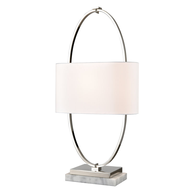 ELK Home H0019-9571 One Light Table Lamp, Polished Nickel Finish-LightingWellCo