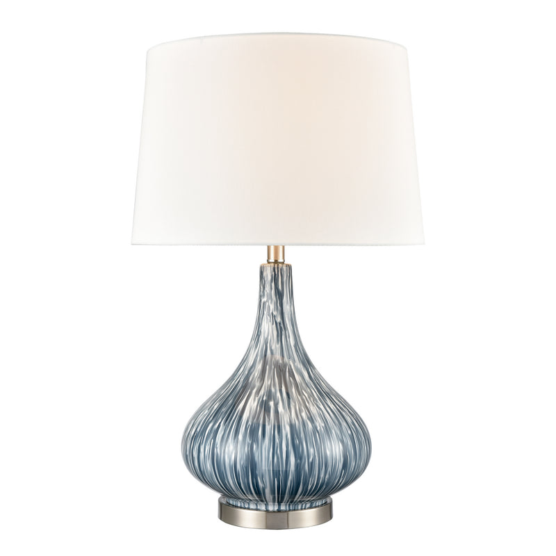 ELK Home S0019-7979 One Light Table Lamp, Blue Finish-LightingWellCo