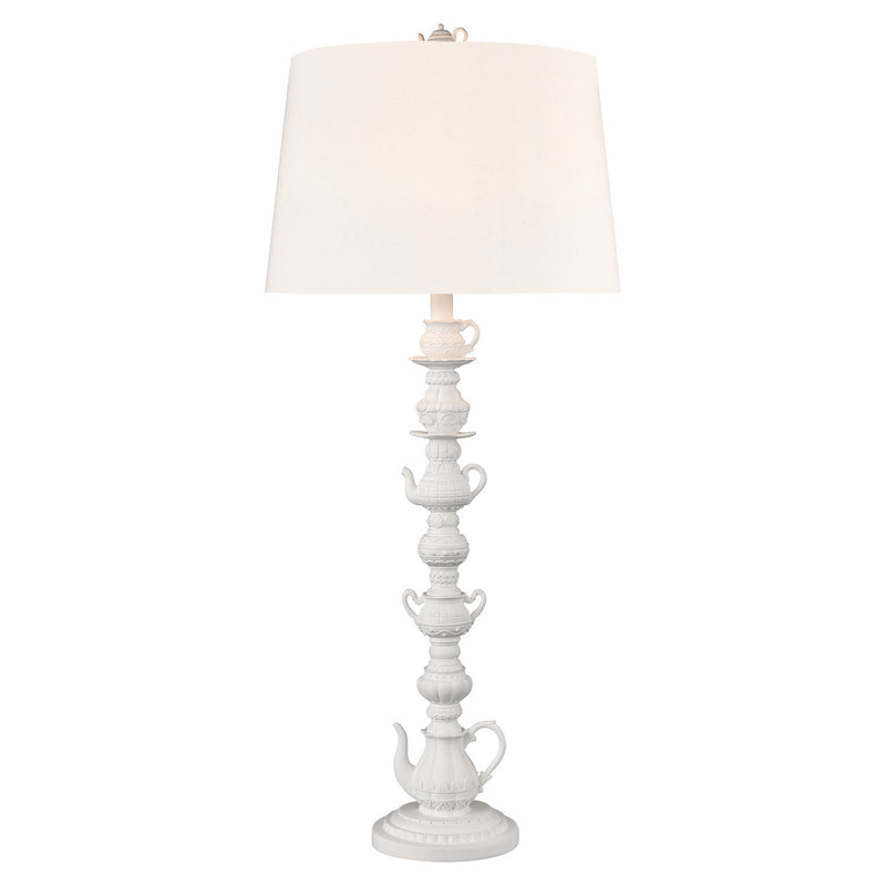 ELK Home S0019-8582 One Light Table Lamp, Matte White Finish-LightingWellCo