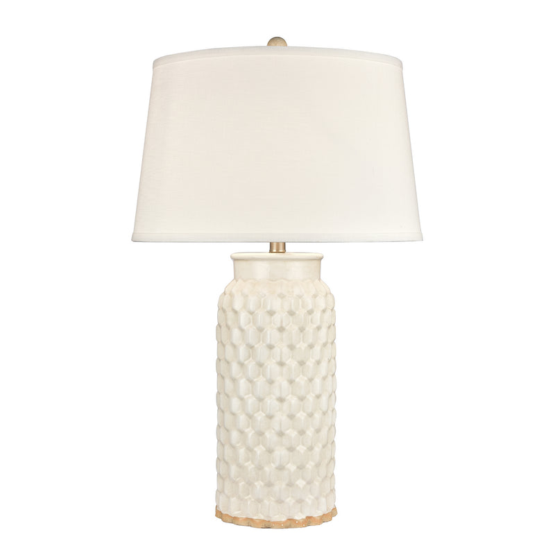 ELK Home S0019-9504 One Light Table Lamp, White Finish-LightingWellCo