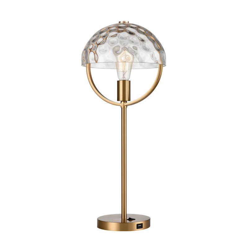 ELK Home S0019-9562 One Light Table Lamp, Aged Brass Finish-LightingWellCo
