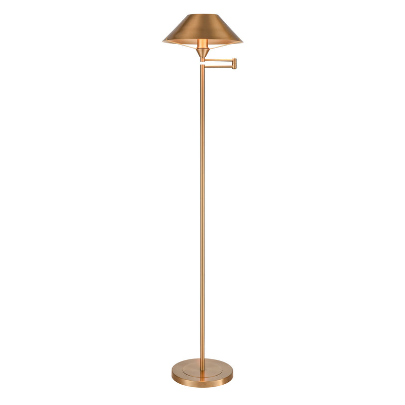 ELK Home S0019-9604 One Light Floor Lamp, Aged Brass Finish-LightingWellCo