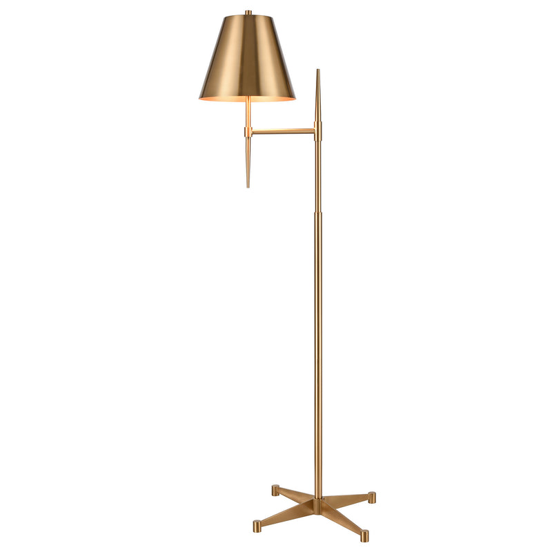 ELK Home S0019-9607 One Light Floor Lamp, Aged Brass Finish-LightingWellCo