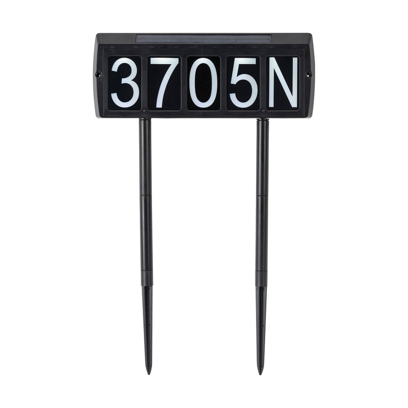 Gama Sonic 80i90081 Solar Address Sign, Black-LightingWellCo
