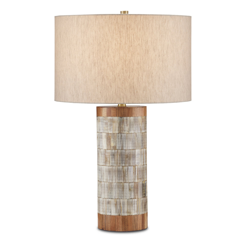 Currey and Company 6000-0823 One Light Table Lamp, Natural/Brass Finish-LightingWellCo