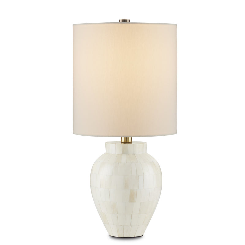 Currey and Company 6000-0862 One Light Table Lamp, Natural Bone/Antique Brass Finish-LightingWellCo
