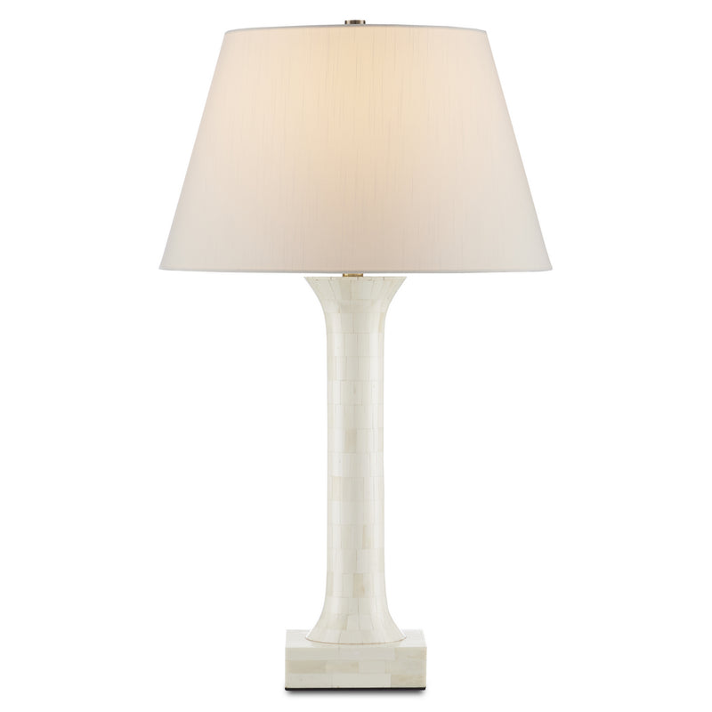Currey and Company 6000-0863 One Light Table Lamp, Natural Bone/Antique Brass Finish-LightingWellCo
