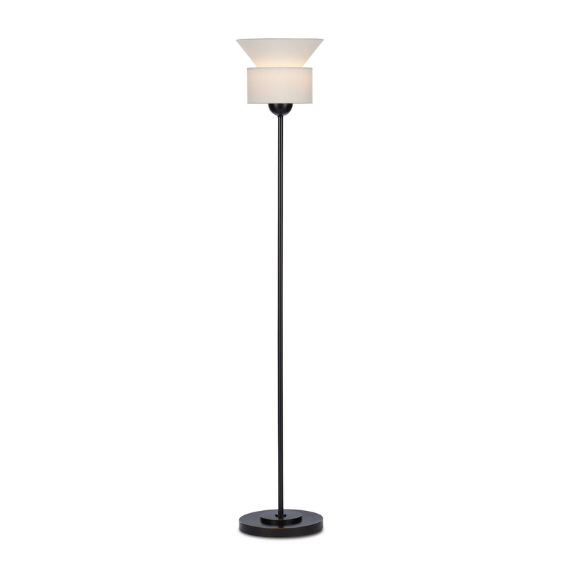 Currey and Company 8000-0124 One Light Floor Lamp, Bronze Finish-LightingWellCo
