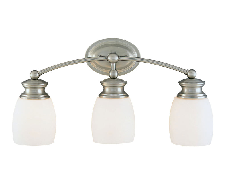 Savoy House Elise 8-9127-3-SN Three Light Bath Bar, Satin Nickel Finish - LightingWellCo