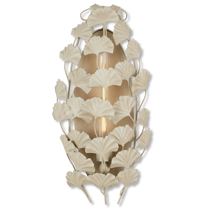 Currey and Company 5000-0230 One Light Wall Sconce, Antique Pearl Finish-LightingWellCo