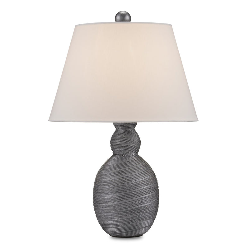 Currey and Company 6000-0847 One Light Table Lamp, Dark Gray Finish-LightingWellCo