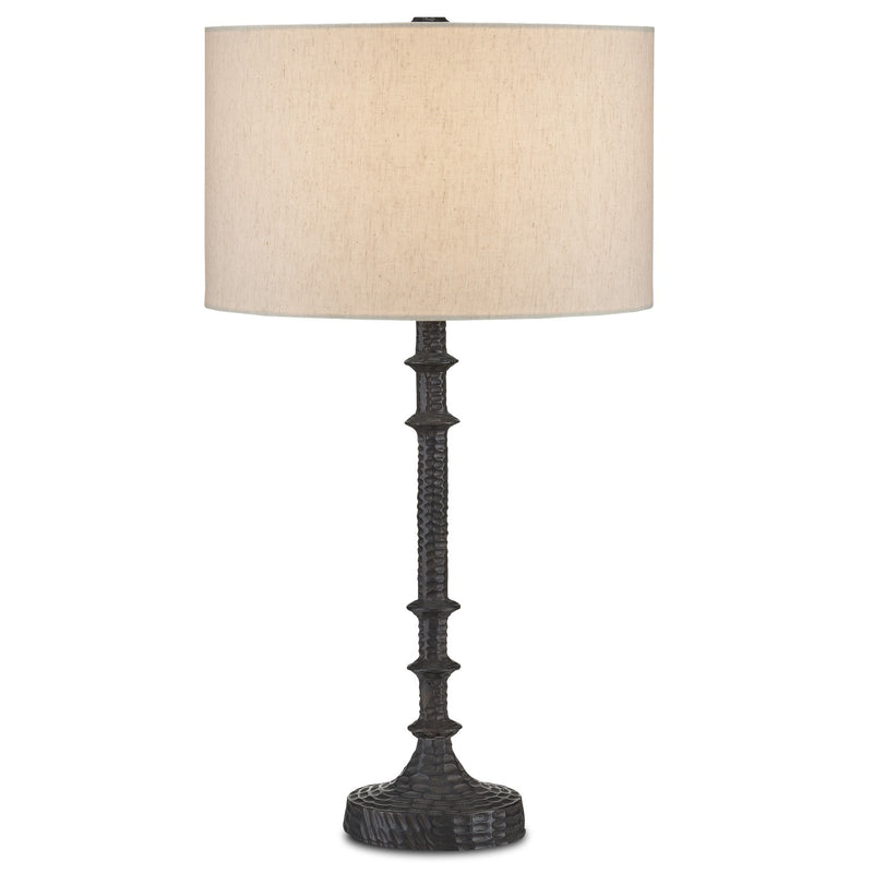 Currey and Company 6000-0869 One Light Table Lamp, Bronze Finish-LightingWellCo