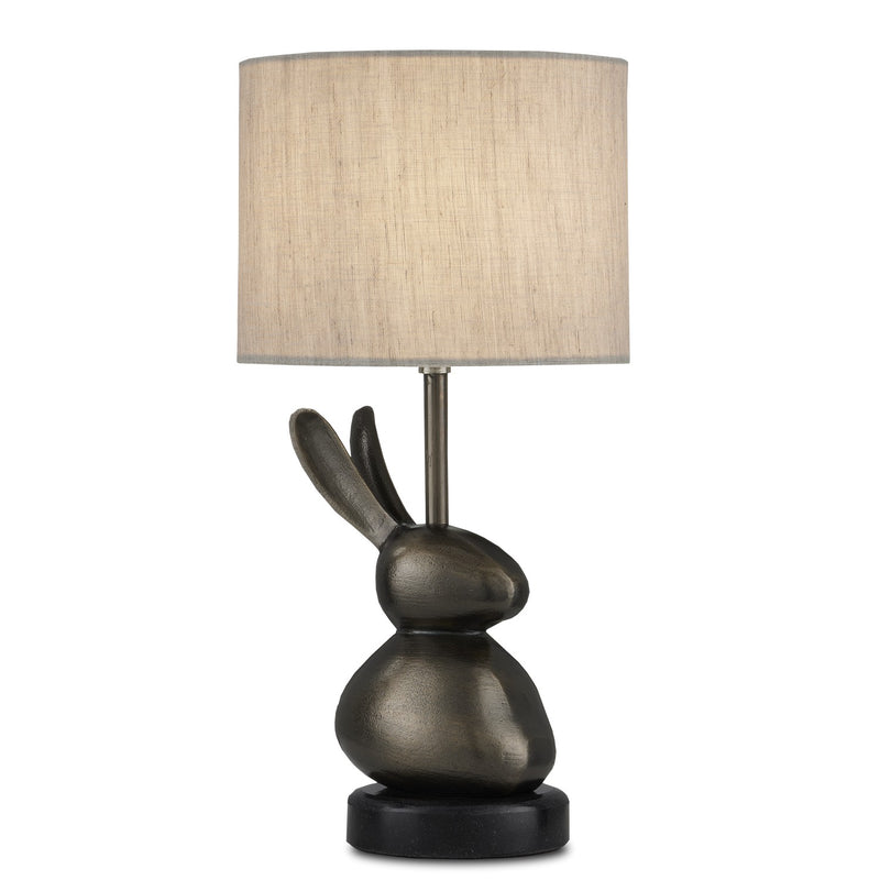 Currey and Company 6000-0878 One Light Table Lamp, Black Nickel/Black Finish-LightingWellCo