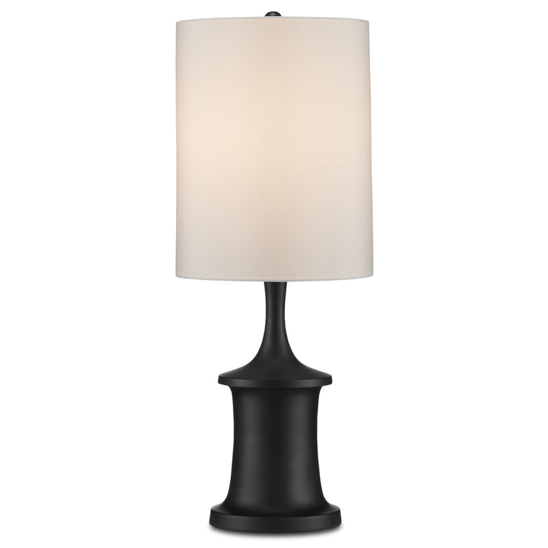 Currey and Company 6000-0889 One Light Table Lamp, Matte Black Finish-LightingWellCo