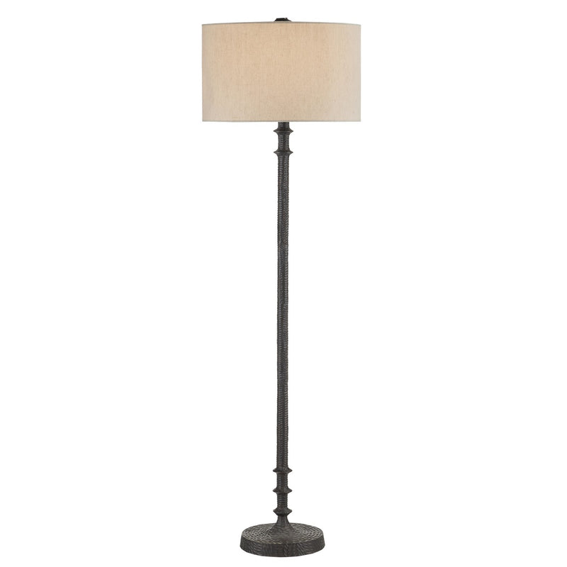 Currey and Company 8000-0132 One Light Floor Lamp, Bronze Finish-LightingWellCo