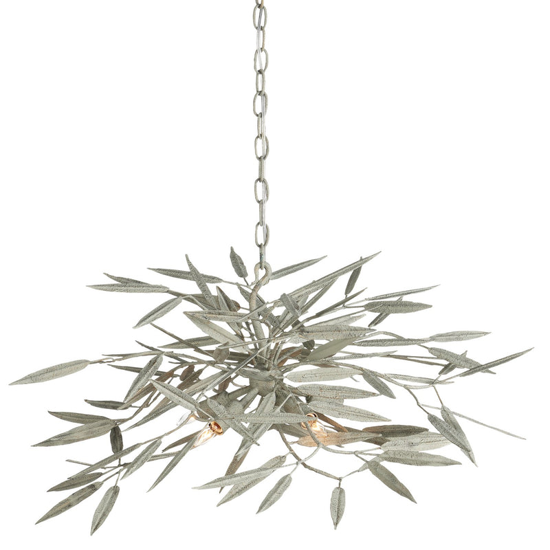 Currey and Company 9000-1097 Five Light Chandelier, Textured Sage Finish-LightingWellCo