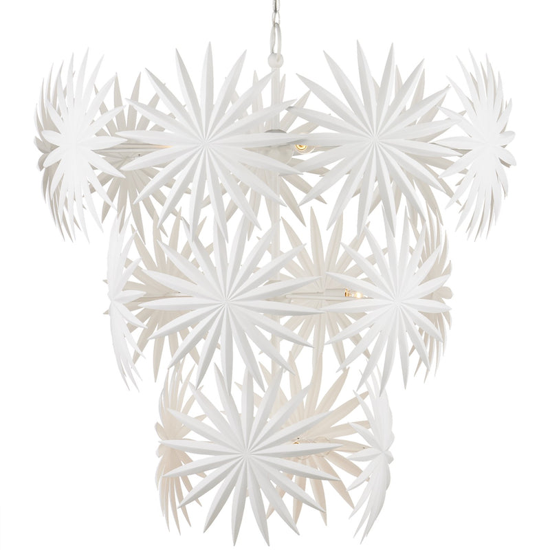 Currey and Company 9000-1114 13 Light Chandelier, Gesso White Finish-LightingWellCo