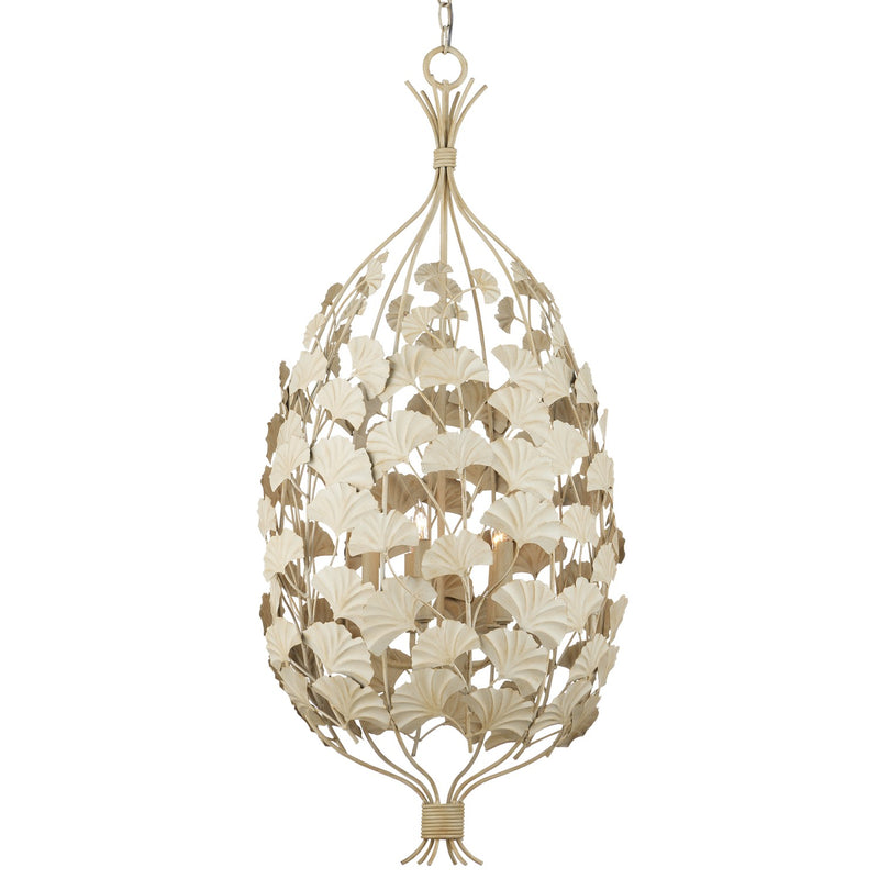 Currey and Company 9000-1118 Five Light Chandelier, Antique Pearl Finish-LightingWellCo