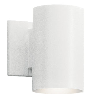 Kichler 9234WH One Light Outdoor Wall Mount, White Finish-LightingWellCo