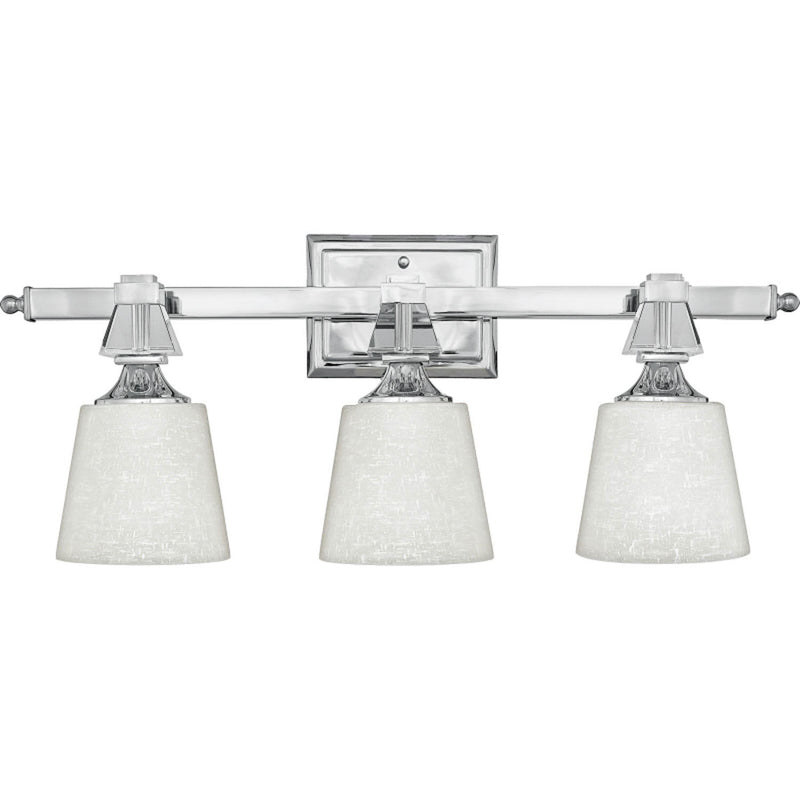 Quoizel DX8603C Three Light Bath Fixture, Polished Chrome Finish - LightingWellCo