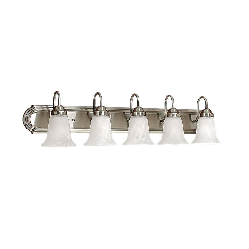 Millennium 485-SN Five Light Vanity, Satin Nickel Finish - LightingWellCo
