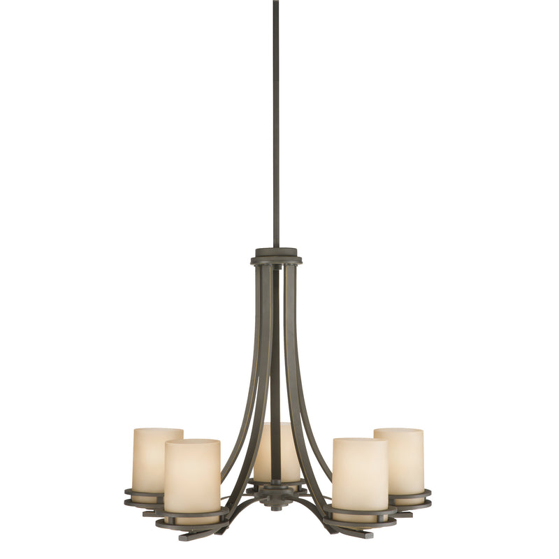 Kichler 1672OZ Five Light Chandelier, Olde Bronze Finish - LightingWellCo