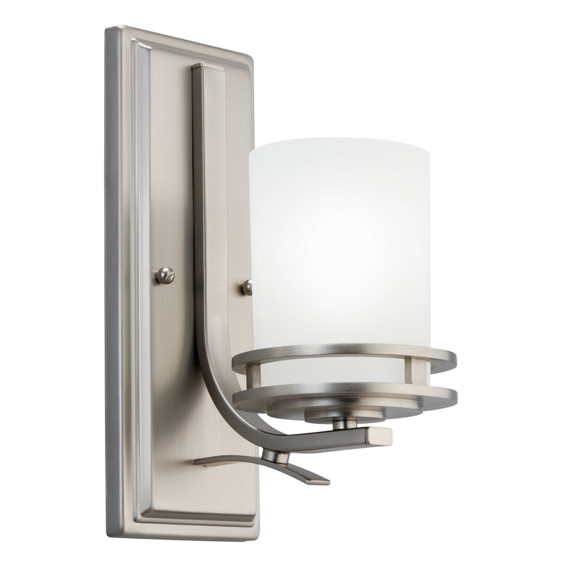 Kichler 5076NI One Light Wall Sconce, Brushed Nickel Finish - LightingWellCo