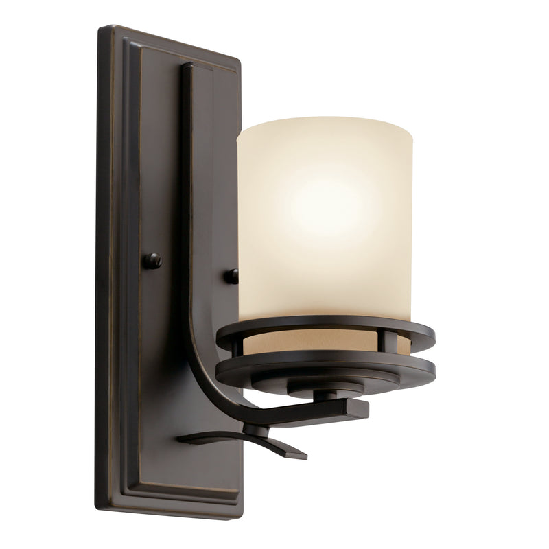 Kichler 5076OZ One Light Wall Sconce, Olde Bronze Finish - LightingWellCo