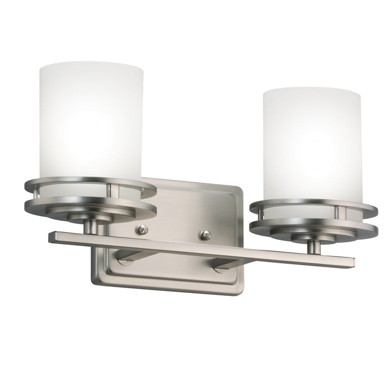 Kichler 5077NI Two Light Bath, Brushed Nickel Finish - LightingWellCo