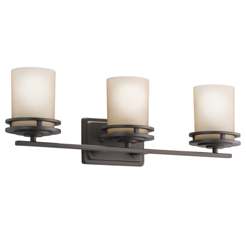 Kichler 5078OZ Three Light Bath, Olde Bronze Finish - LightingWellCo