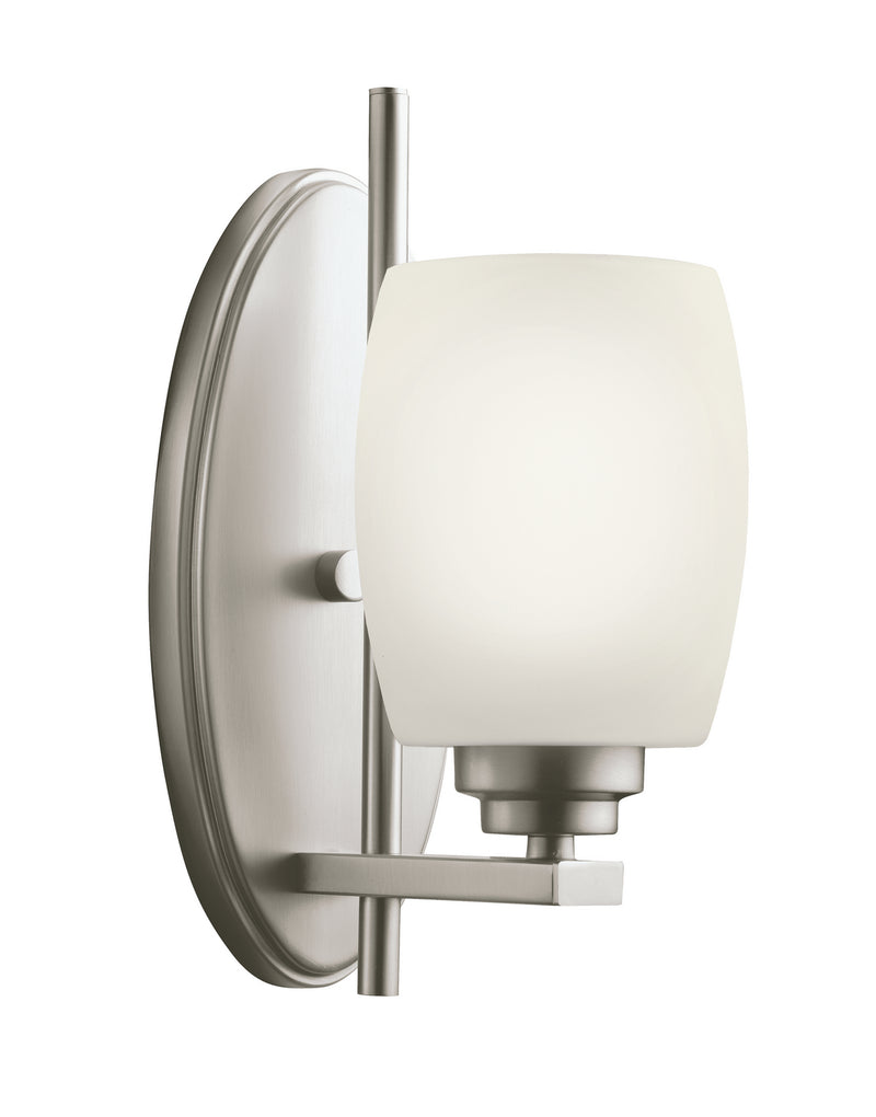 Kichler 5096NI One Light Wall Sconce, Brushed Nickel Finish - LightingWellCo