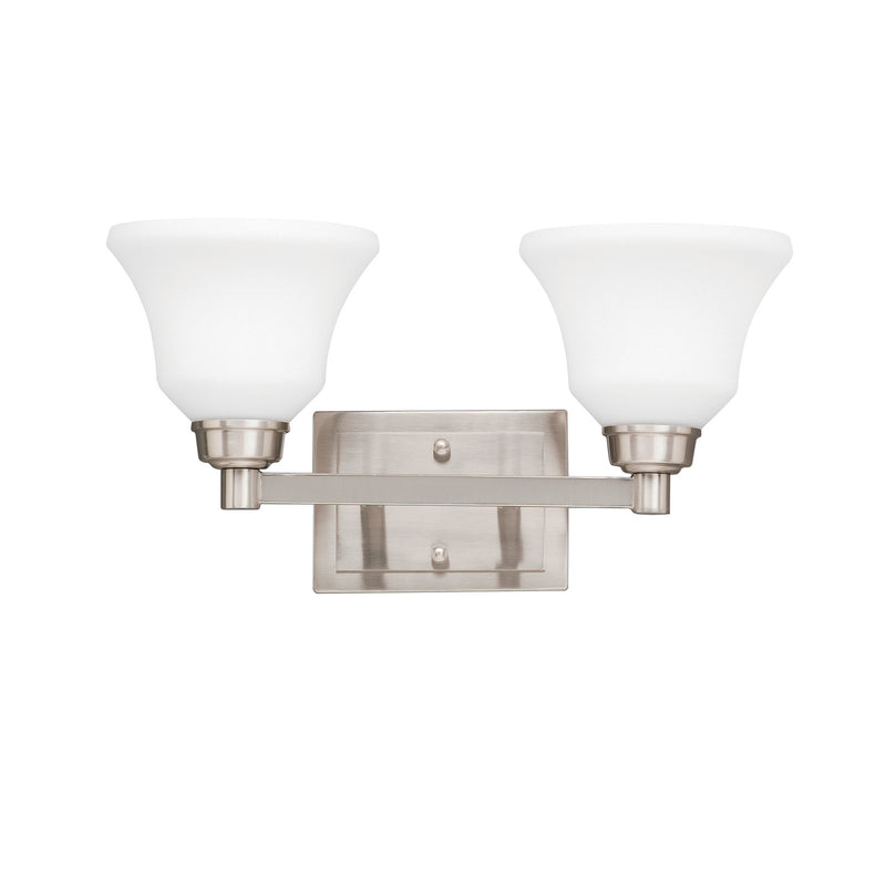 Kichler 5389NI Two Light Bath, Brushed Nickel Finish - LightingWellCo