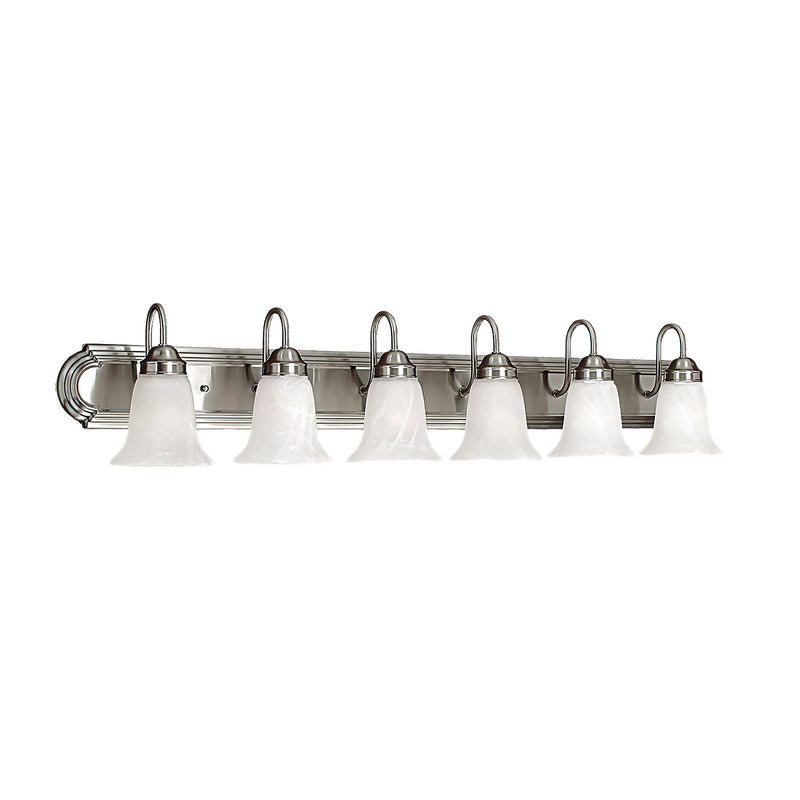 Millennium 486-SN Six Light Vanity, Satin Nickel Finish - LightingWellCo