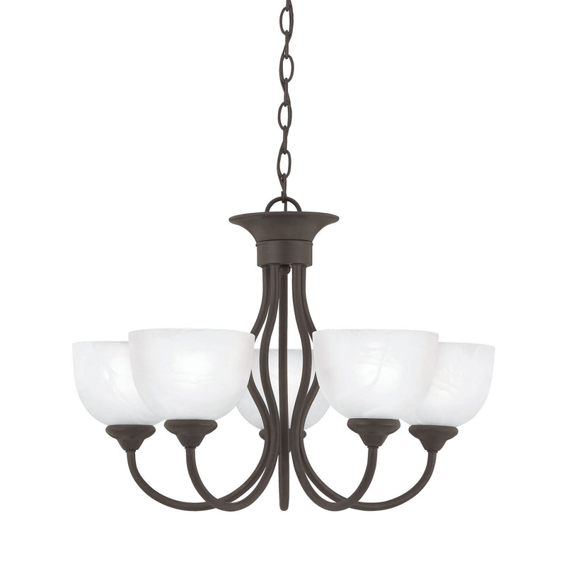 ELK Home SL801563 Five Light Chandelier, Painted Bronze Finish-LightingWellCo