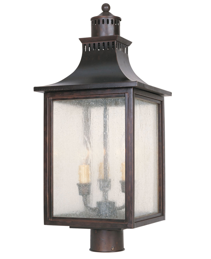 Savoy House 5-255-13 Three Light Post Lantern, English Bronze Finish LightingWellCo