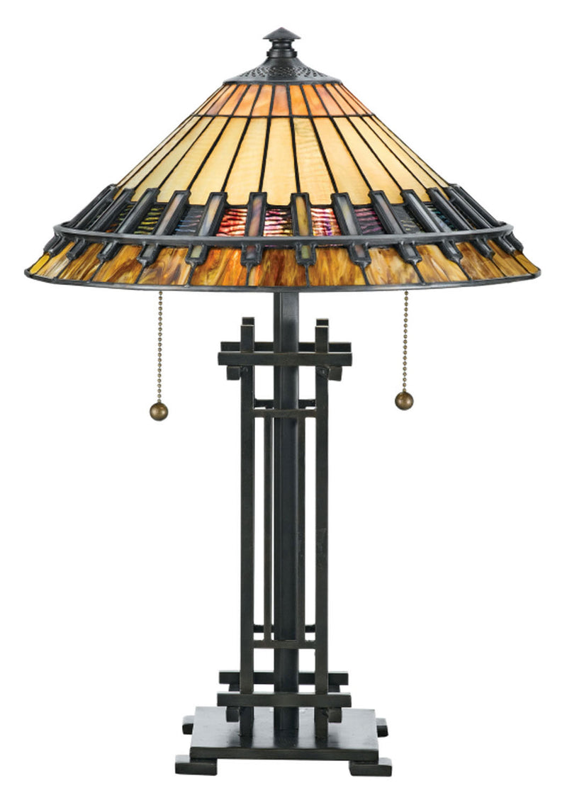 Quoizel TF489T Two Light Table Lamp, Bronze Patina Finish - LightingWellCo