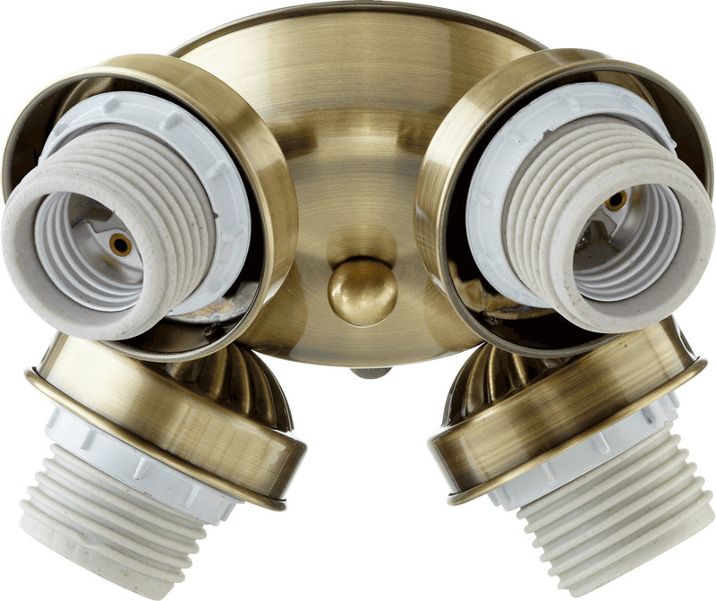Quorum 2401-804 LED Fan Light Kit, Antique Brass Finish - LightingWellCo