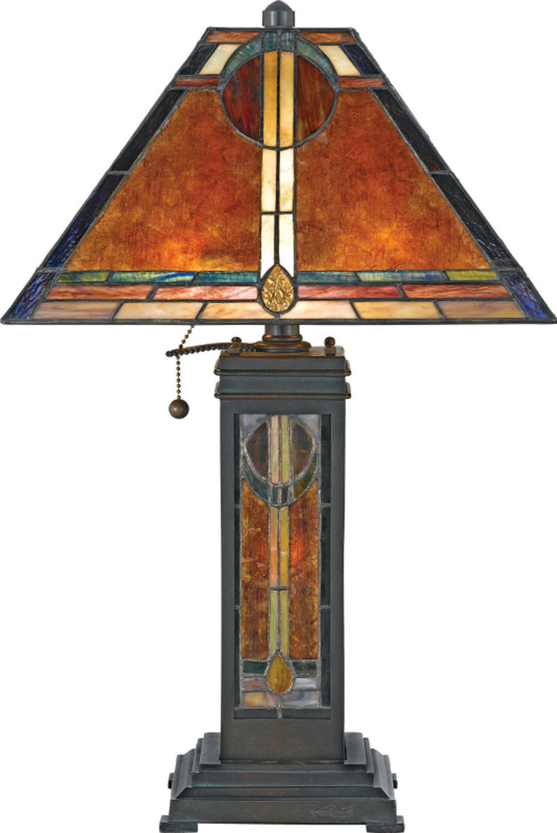 Quoizel NX615TVA Three Light Table Lamp, Valiant Bronze Finish - LightingWellCo
