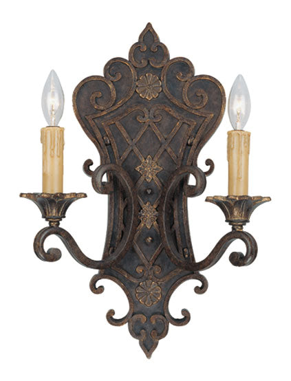 Savoy House Southerby 9-0159-2-76 Two Light Wall Sconce, Florencian Bronze Finish - LightingWellCo