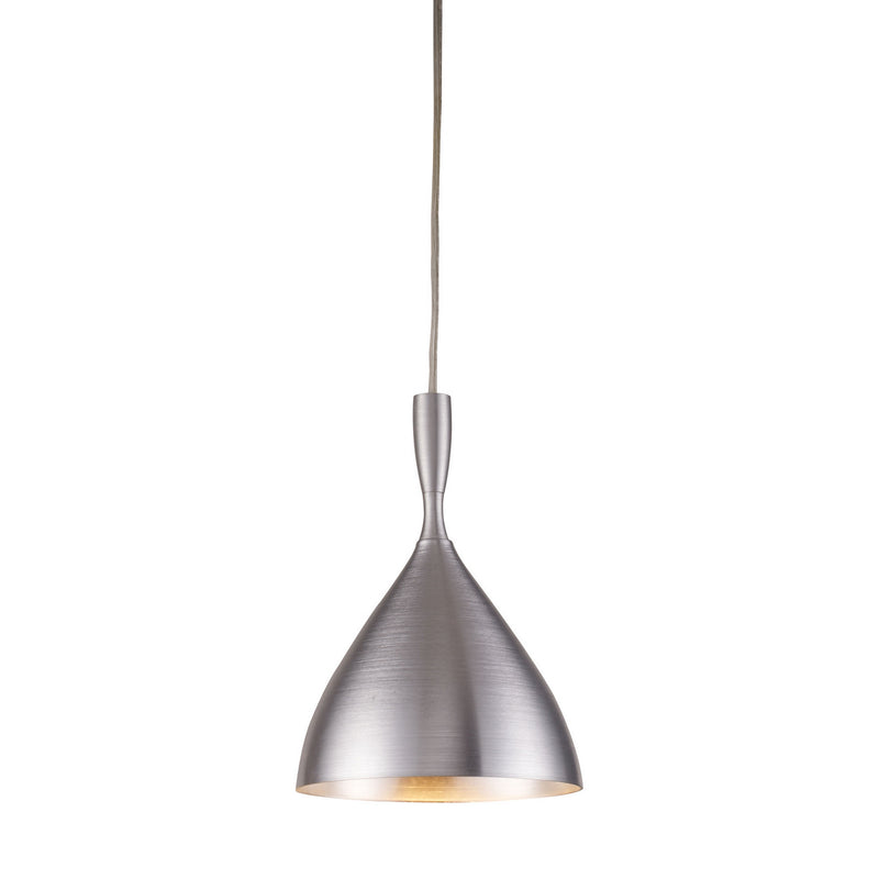 ELK Home 17042/1ALM One Light Mini Pendant, Aluminum Finish-LightingWellCo